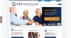 Desktop Screenshot of mylawsuit.com